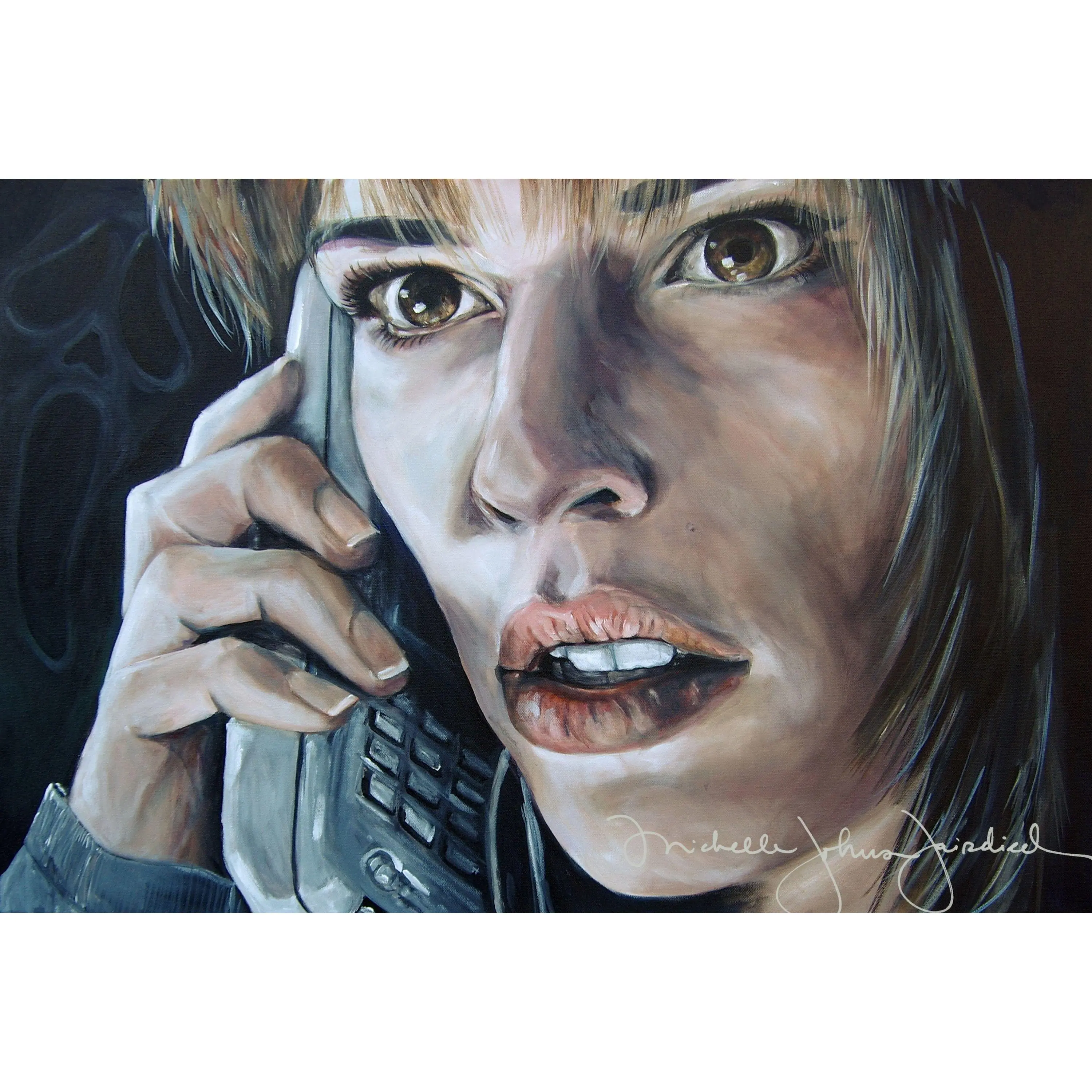 Sidney Prescott Scream 1 11"x14" signed Fine Art Print Scream Wes Craven Scary Movie Neve Campbell Ghost Mask Serial Killer