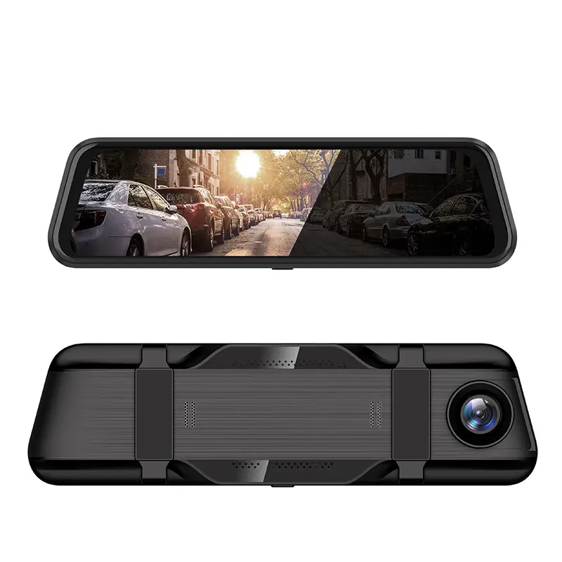 12-Inch 4K Streaming Media Dash Cam Full Screen Front & Rear Dual Recording WiFi HD Night Vision Recorder
