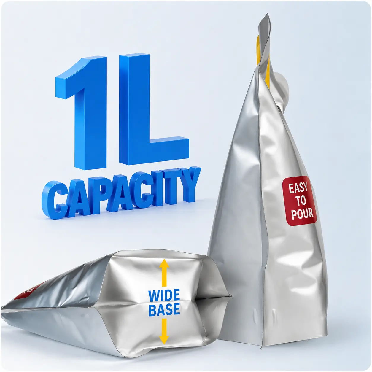 Portable Large Capacity Water Bladder for Hiking, Camping & Emergencies | Food-Grade Aluminum Foil Collapsible Water Carrier