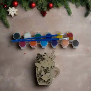 3D Holiday Bell-on-a-mug Ornament- DIY Ornament Kit