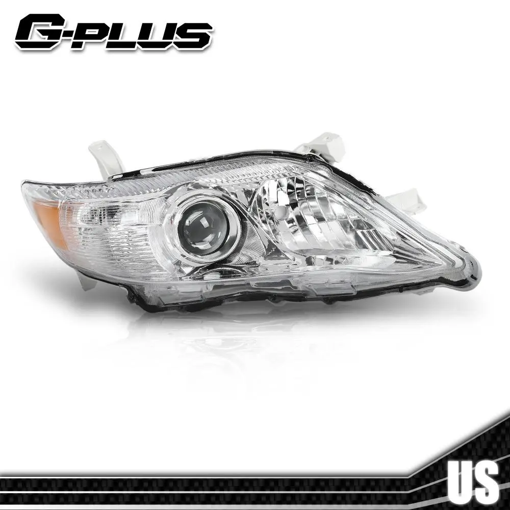 Right Headlight Assembly for 2010–2011 Toyota Camry, Clear Projector