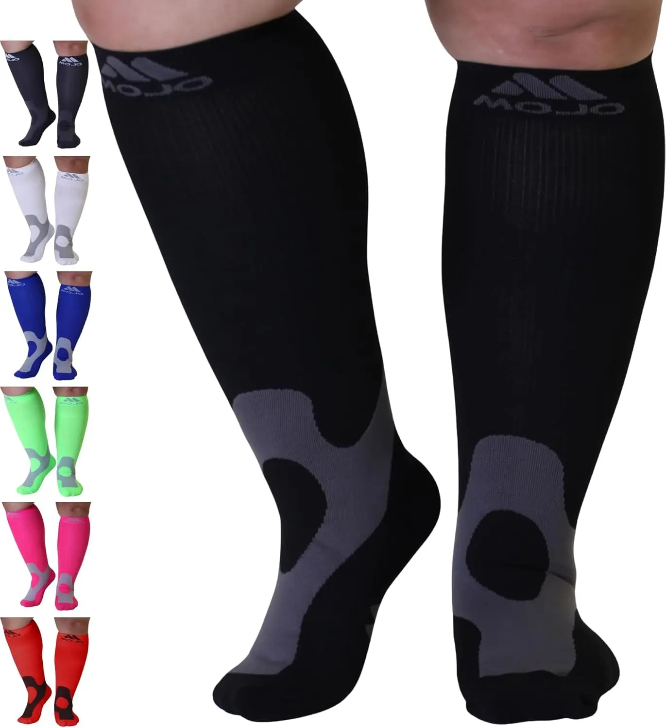 Mojo Medical Compression Socks 20-30 mmHg – Knee High for Pain Relief & Circulation (Unisex)