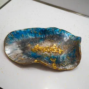 Resin Decorative Bowl (2 pieces) - Handmade Resin Tableware with a Small Bowl, Decorative Design, Ideal for Home Decor Serving