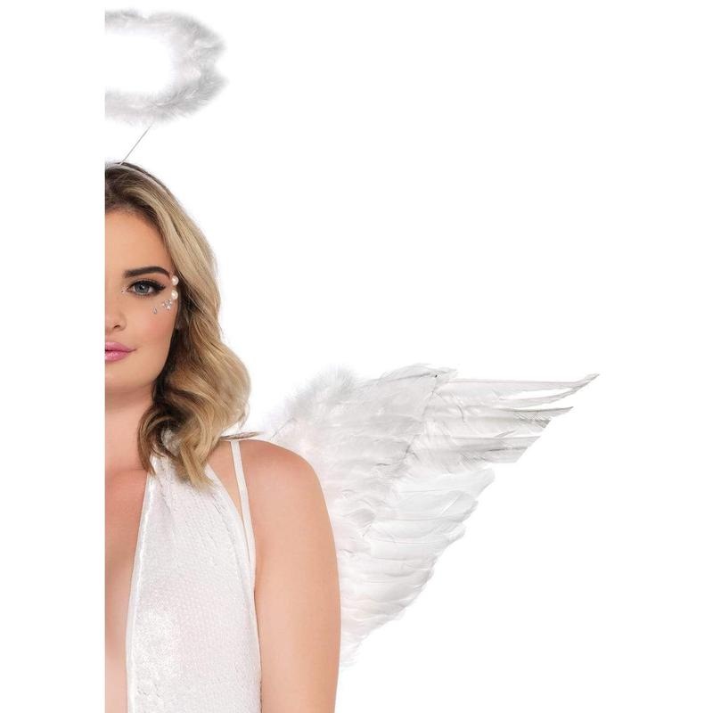 Feather Angel Wings & Halo Accessory Kit