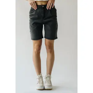 The Tulsa High Rise Bermuda Short in Black