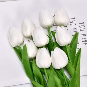3pcs Realistic Tulip Decorations, Lifelike Touch Artificial Flowers, Durable Indoor/outdoor Plant Decor, Perfect for Weddings and Parties
