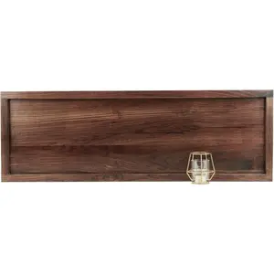 36 x 12 Inches Large Rectangle Black Walnut  Ottoman Tray, Serve , Coffee Classic Wooden Decorative Walnut Serving Tray