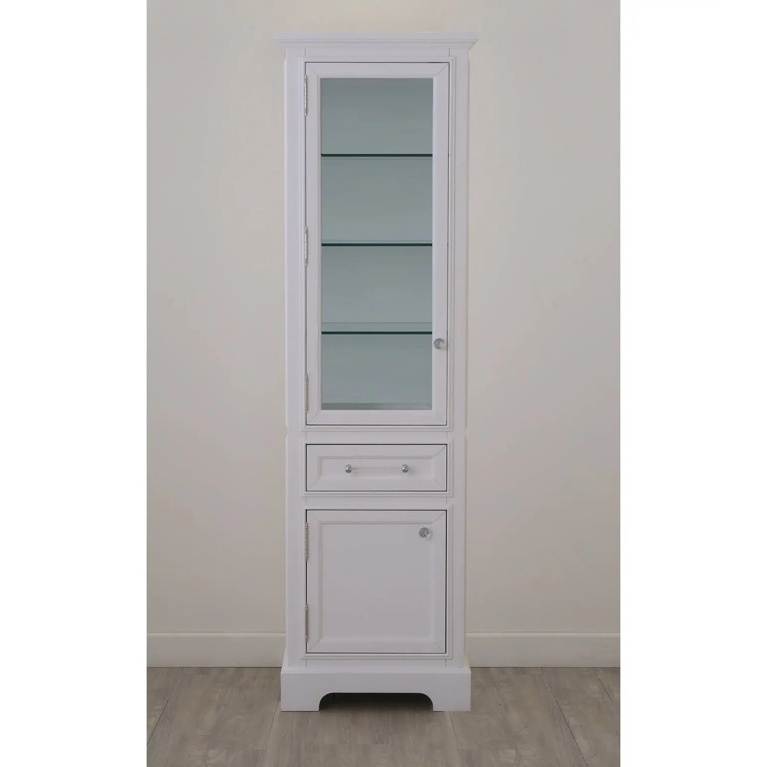 Water Creation Derby Collection Linen Cabinet In White