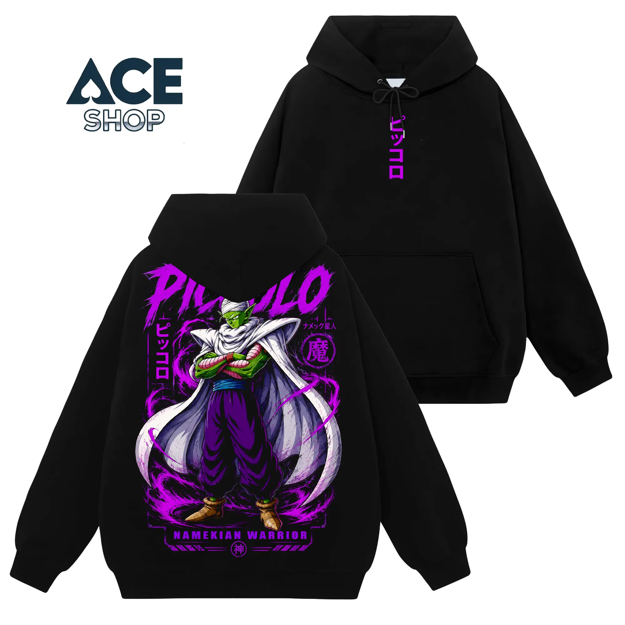 [Ace Shop] Piccolo - Dragon Ball #343 Hoodie T-Shirt Sweatshirt Retro Vintage Unisex Graphic 90s Cotton, Gift For Wibu, Anime Manga Y2K Streetwear