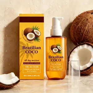 Brazilian Coco Body Oil 100ml – Nourishing Body Oil with Vitamin Blend, Daily Moisturizing Oil for Soft, Smooth Skin