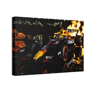 Formula Race Car Canvas Print — Red Bull F1 Wall Art (Stretched 0.75")