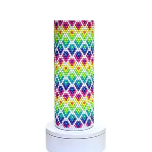 20 oz Rhinestone Water Bottle, Gradient Color Drinkware with Sparkling Rhinestones for Stylish Hydration, Kitchenware Bottles, Water Bottles