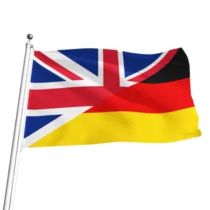 Double Country/Nation/Combo Diagonal half and half Flag - Customizable