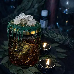 Abundance & Wealth Jar | Sweetening Spell Jar Rooted and Ancestral, Physical Magick