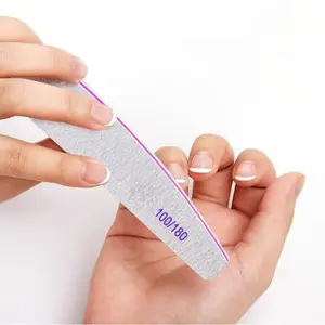 Professional Nail Files 100/180 Grit, Perfect for Manicure and Pedicure, Nail Care Tool, Includes Acrylic Nails, Uncharged Power Mode, Made in China