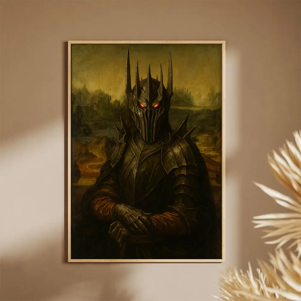 The Sauron Mona Trendy Funny Wall Art Poster Home Decor Wall decor