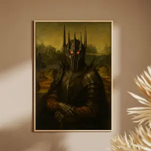 The Sauron Mona Trendy Funny Wall Art Poster Home Decor Wall decor