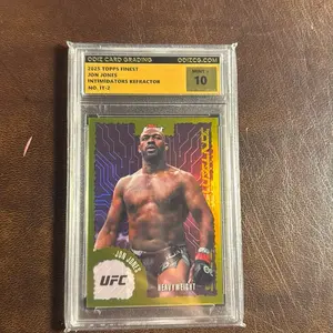 2025 Topps finest Jon Jones graded 10