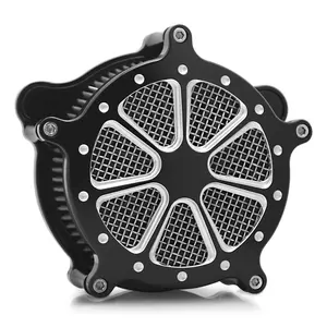 CNC Edge Cut Air Cleaners Air Filter for Harley Touring M8 Engine 2017-2023 Street Glide Road King Road Glide 2018-2023 Softail Billet Aluminum High Flow Performance Upgrade