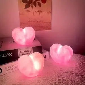 Charming 3D Heart Night Light, Portable Glowing Romantic Decoration, Perfect for Birthday & Valentine's Day, Ideal Gift Idea