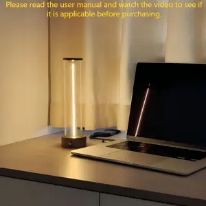 Quantum Atmosphere Table Lamp, Night Glow Simple LED Bulb, Minimalist Bedside Lamp, Wireless Charging, Touch Dimming, Smart Control