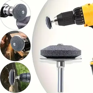 2pcs 5-in-1 Heavy-Duty Lawn Mower Blade Sharpener - Compatible with Drill Press and Angle Grinder, Lawn Mower Blade Grinding Wheel, Full Metal Construction, 30-Second Quick Sharpening - Professional DIY Gardening Tool, Durable High-Quality