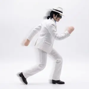 6 Pack Michael Jackson Plush Toys – Bendable Poseable MJ Dolls in 6 Iconic Outfits (Smooth Criminal, Thriller, Billie Jean), 11" Soft Collectible Stuffed Figures, Perfect Gift for Music Lovers & MJ Fans