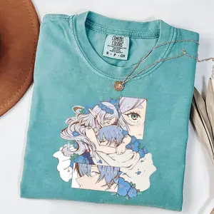 Frieren Comfort Colors Shirt, Beyond Journeys End Anime Inspired Shirt, Sousou no Frieren Tee,  Elf Mage Fantasy Lover Clothing, Japanese Art Manga Aesthetic Streetwear, Gym Pump Cover Oversized Hip Hop Tshirts