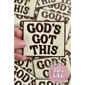 God’s Got This Patch, Christian Hat Patch, Embroidered Patch, Trucker Hat Patch, Iron On, Trendy Hat Patch, Jesus Patch.