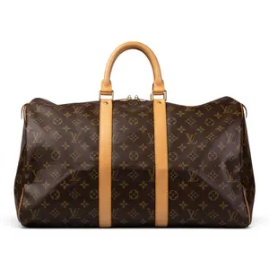 Pre-owned Louis Vuitton Coated Canvas Tote Bags Keepall 45 Monogram L26030356