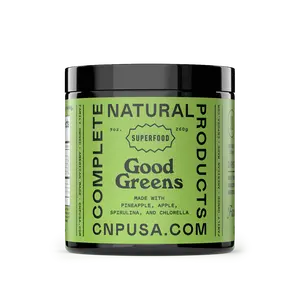 Good Greens Superfood Powder - Nutrient-Dense Blend with Pineapple Apple Baobab Fruit Spirulina Kale Chlorella & Wheat Grass for Daily Wellness
