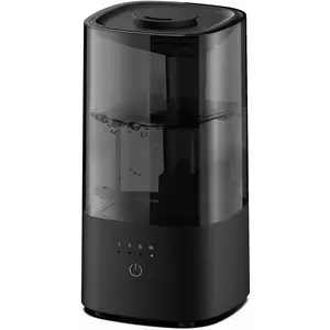 Humidifiers for Bedroom, 2.0L Cool Mist Humidifier for Home  and  , Quiet  Humidifier with 360 Nozzle, Auto Shut-Off, Filterless, Black