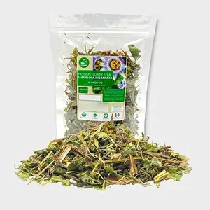Yerbero - Pasiflora .75 oz (22gr) Passion Flower Whole Herbal Tea | Bed Time/Relax Mind Herbal Tea | WildCrafted Stand Up Resealable Bag 20+ Servings |100% All Natural, non-GMO, Gluten-free.