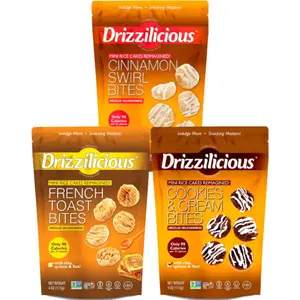 Drizzilicious Breakfast Dessert Mix 3-Pack – Cinnamon Swirl, Cookies & Cream & French Toast