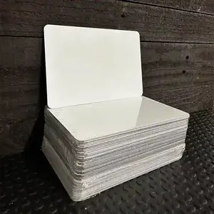 White Dye Sublimation Blank 4" x 6" Metal Postcard - 100 Pack BULK-PC-000