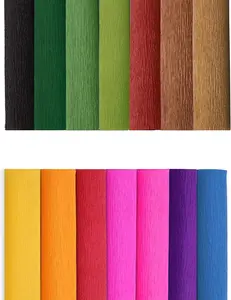 Crepe Paper Flower DIY 14 Colors, 9.8 x 98 Inch Wide Paper for  Wrapping, Crafts, Flower Birthday Parties Weddings Festival Decoration (Multiple Colors 1)