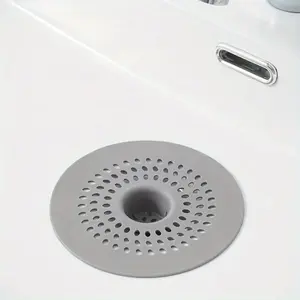1PC Circular sink, silicone floor drain cover, bathroom drain outlet to prevent hair blockage, bathroom sewer filter screen, Bathroom Essentials Accessories
