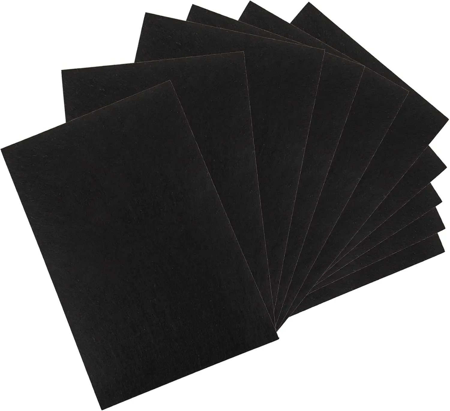 10 Pack Black Stiff Felt Sheets 17x11.8 Inch - Hard Felt Fabric Squares for DIY Crafts, Sewing & Decorative Projects