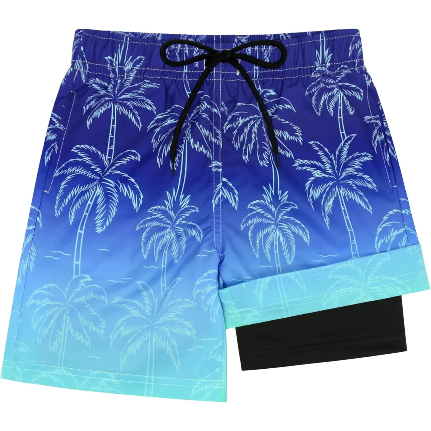 Boys Swim Trunks with Compression Liner Kids Swimsuits Boys Bathing Suit Kids Board Shorts Teen Boy Quick Dry Shorts