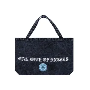 Primitive Apparel Women's Denim Tote Bag Man City Of Angels Large
