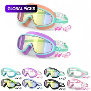 Swim Goggles 2-Pack, Anti-Fog and UV Protection, Wide View Cool Swimming Goggles for Boys and Girls Ages 4-14 #GLOBAL PICKS