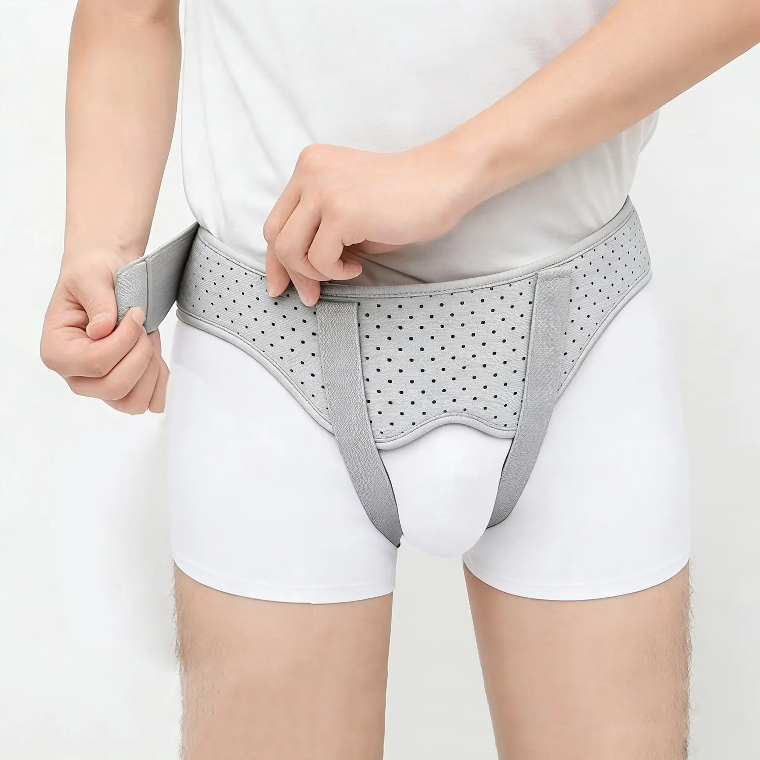 Adjustable Hernia Belt for Men & Women, Breathable Waistband, Single/dual Inguinal Support Brace, Ideal for Daily Use, Running, Walking, Workwear