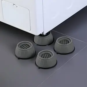 4pcs Ldq Anti-Vibration Pads for Washing Machines, Replacement Parts, Shock Absorbing and Noise Reducing, Durable Plastic, Stabilizes and Minimizes Vibrations