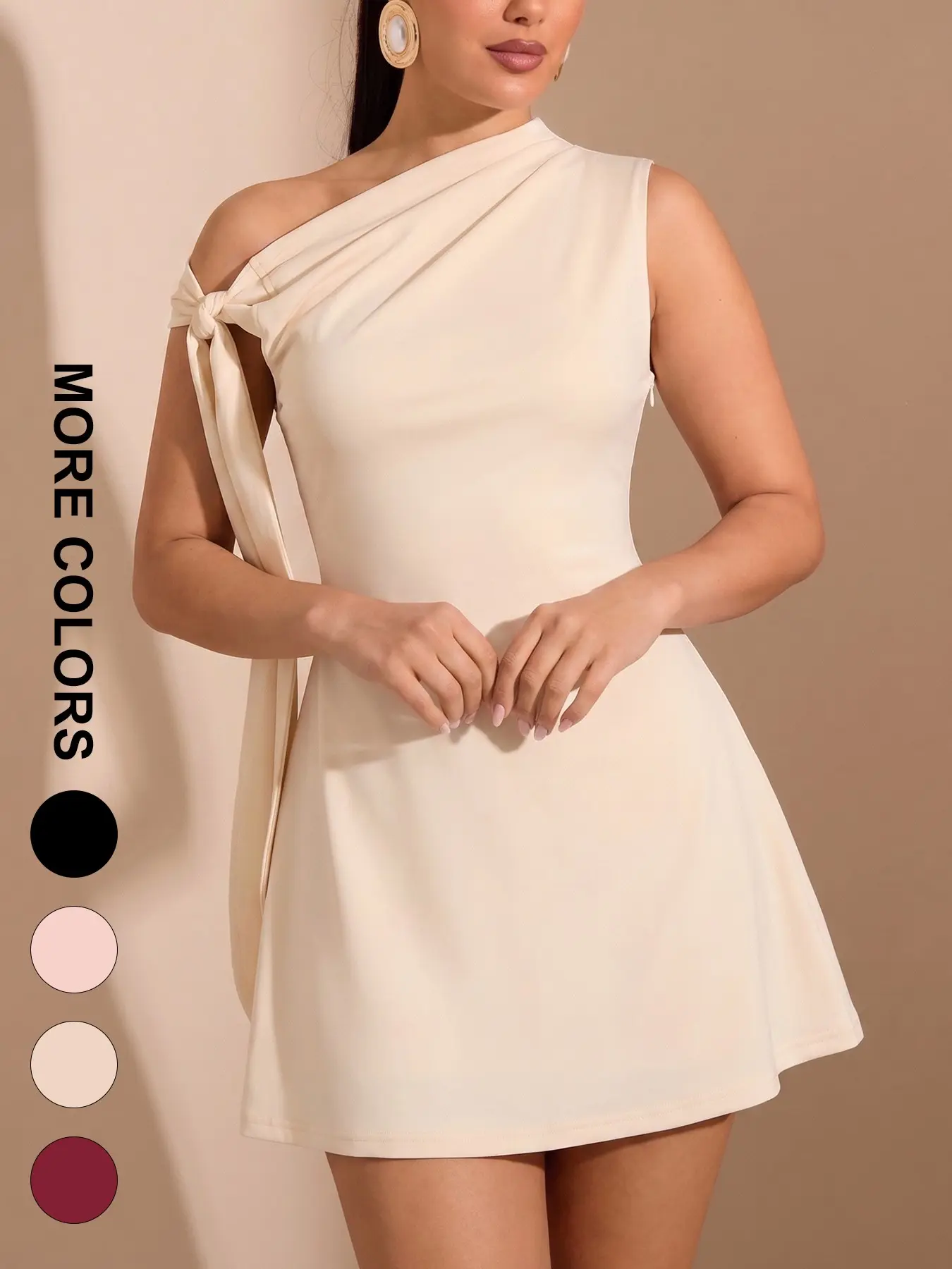graciela off shoulder dress more to come brand:more to come MORE TO COME Graciela Off Shoulder Dress in White