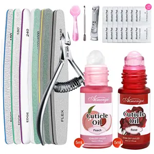 Nail Prep Kit Nail Dehydrator and Primer Nail Care Tool Kit 2pcs 5ml Large Capacity Acid-Free & Hema-Free Dehydrate Bond Primer with Manicure Tools Stainless Plastic for Acrylic Nail for Women