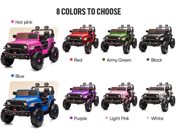 Outfunny 24V 4WD Electric Ride on Car for Kids, 2 Seater Ride on Toy Truck w/Remote, 4x200W Motors, Bluetooth