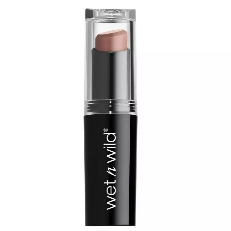 Wet N Wild MegaLast Lipstick, Hydrating Longwear Cream Lip Color with Hyaluronic Acid & Coenzyme Q10, Semi-Matte Finish, Never Nude 983B, 0.11 oz, Adults, 24 Months, 10G, Ammonia-Free, Antioxidant, Black-Tie Event