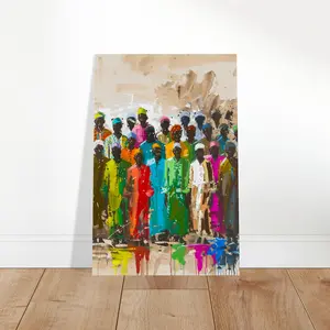 We Were Never Alone | African Heritage Abstract Painting | Art by the Andersons
