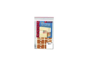 Smead 67181 Alpha-Z Color-Coded Second Letter Labels, Letter K, Light Brown, 100/Pack