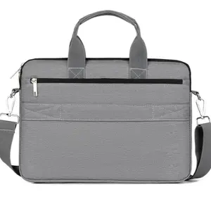 Double-walled shock-resistant water laptop bag carrying shoulder crossbody business briefcase